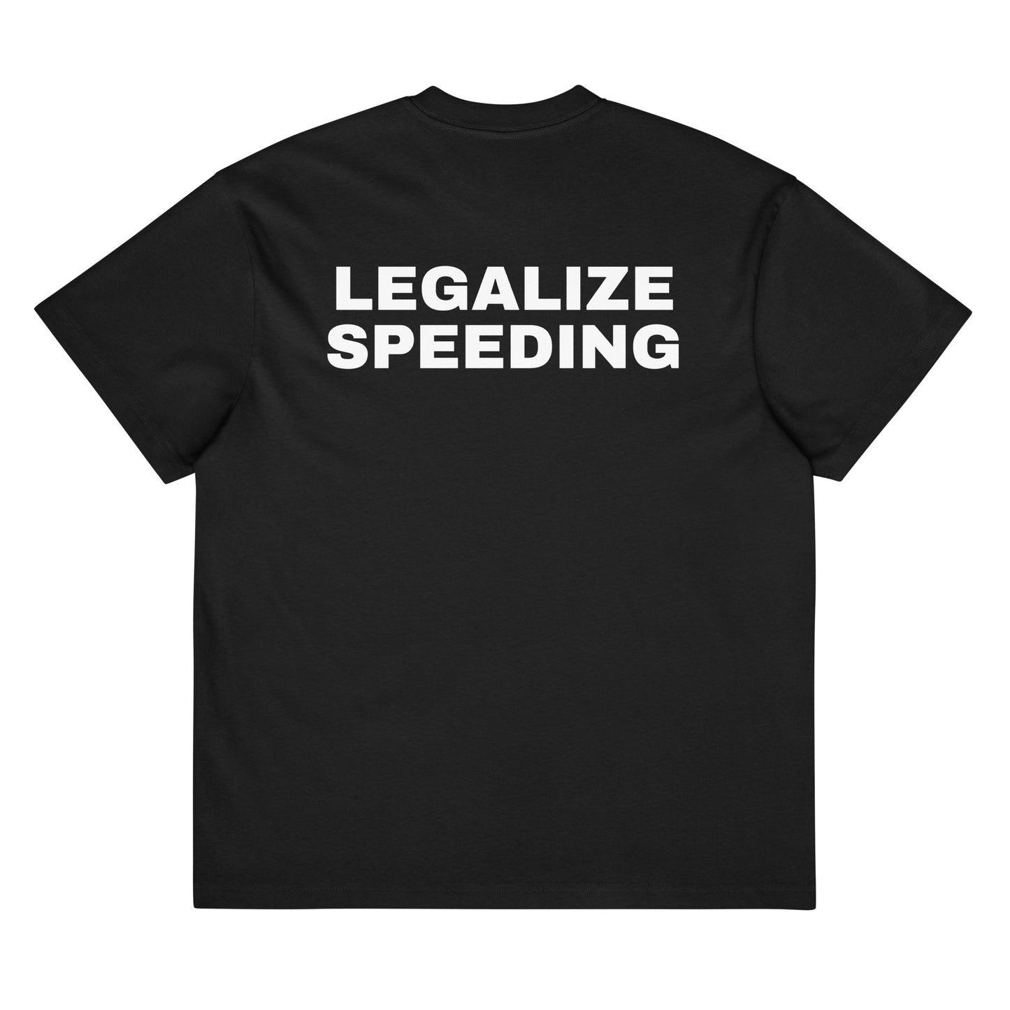 LEGALIZE SPEEDING Heavyweight Men's Boxy T-Shirt (BACK PRINT)