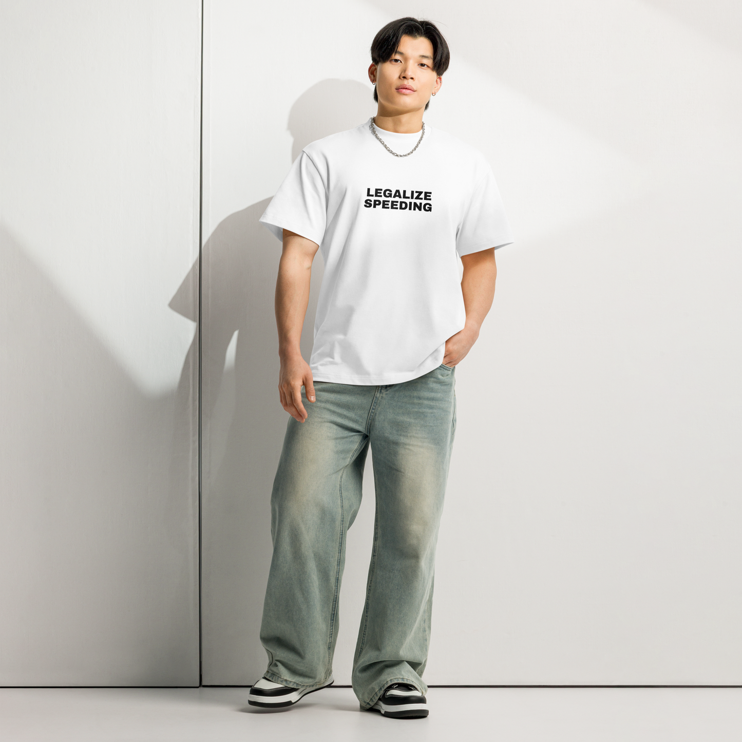 LEGALIZE SPEEDING Heavyweight Men's Boxy T-Shirt